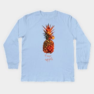 Fruit Identity Pineapple Kids Long Sleeve T-Shirt